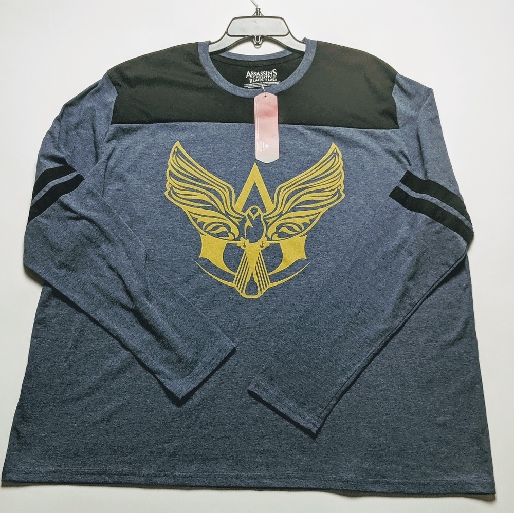 Assassins Creed IV Black Flag Size 3XL Long Sleeve